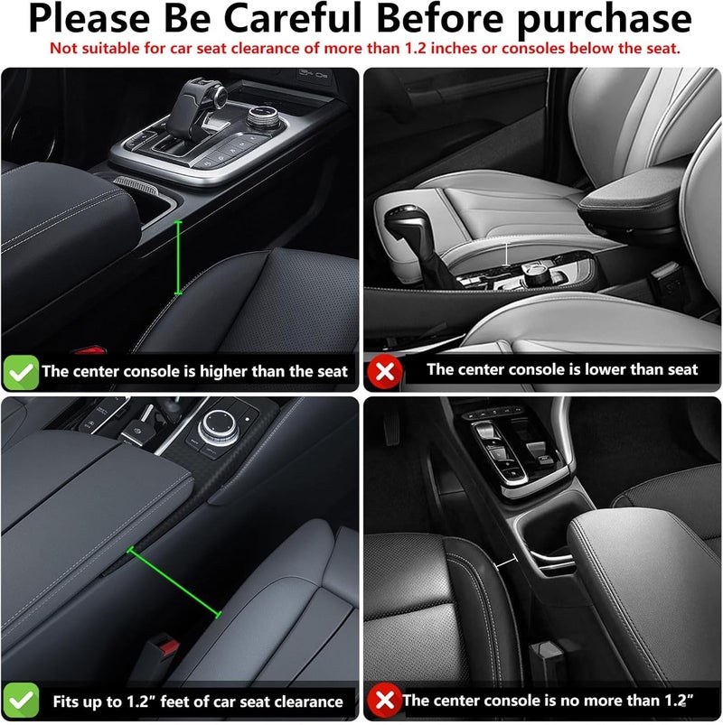 PLEW 2-Pack Black Obsidian Car Seat Gap Filler, Premium Leather Console Organizer Universal Fit for Car SUV Truck Multi-Purpose Essentials Organizer - Car Seat Gap Filler Organizer with Cup Holder - Image 5
